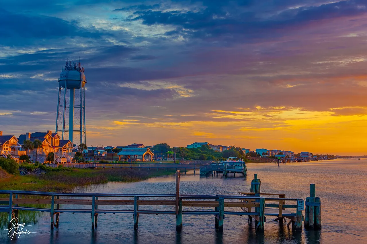 Dusk at Holden Beach, NC